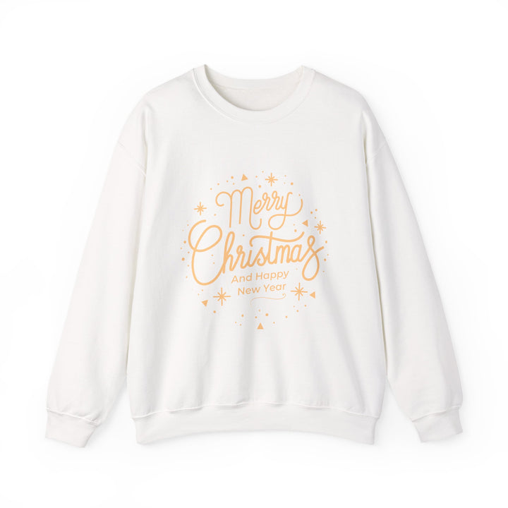 Merry Christmas Crewneck Sweatshirt — Gold Script Holiday Sweater