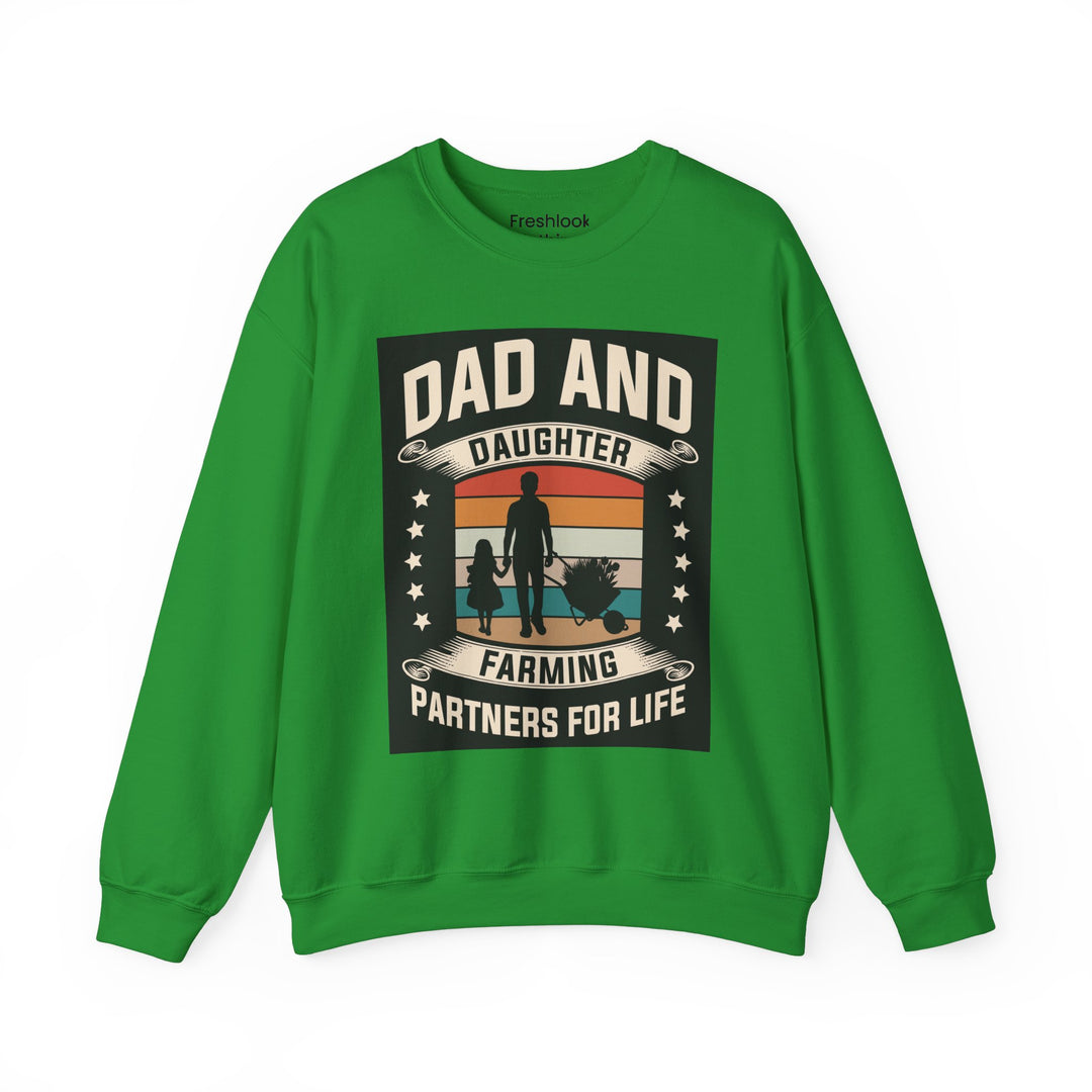 Dad’s Sweatshirt – Dad and Daughter Farming Partners For Life Design