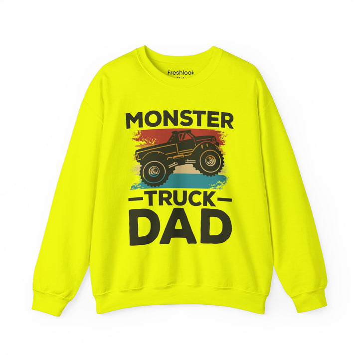 Dad’s Sweatshirt – Monster Truck Dad Design