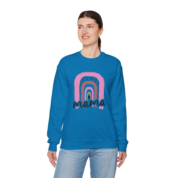 Mom's Sweatshirt - Mama Rainbow Design