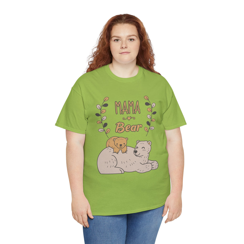 Mom T-Shirt - Mama Bear Design - Cute Bear Family Graphic Tee