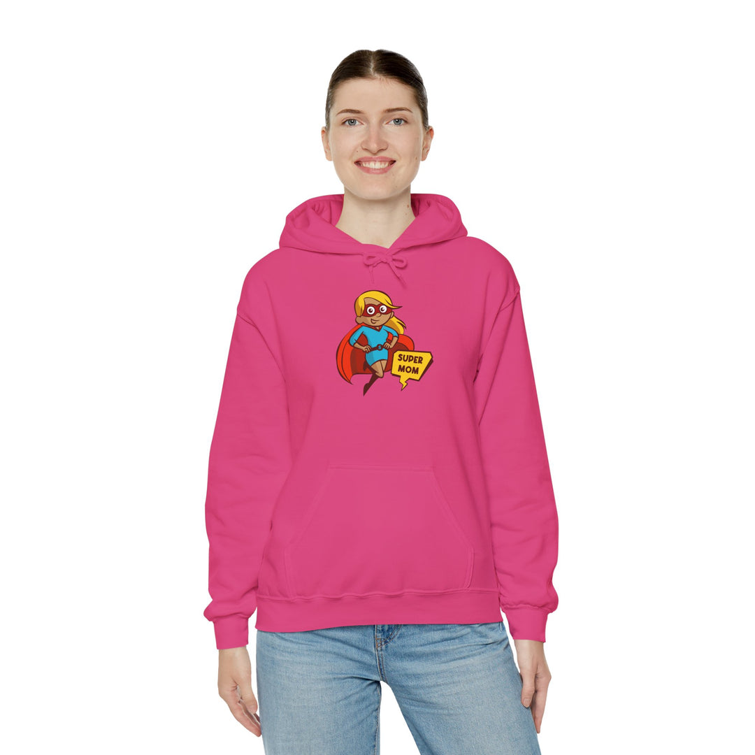 Mom's Unisex Hooded Sweatshirt - Super Mom Design