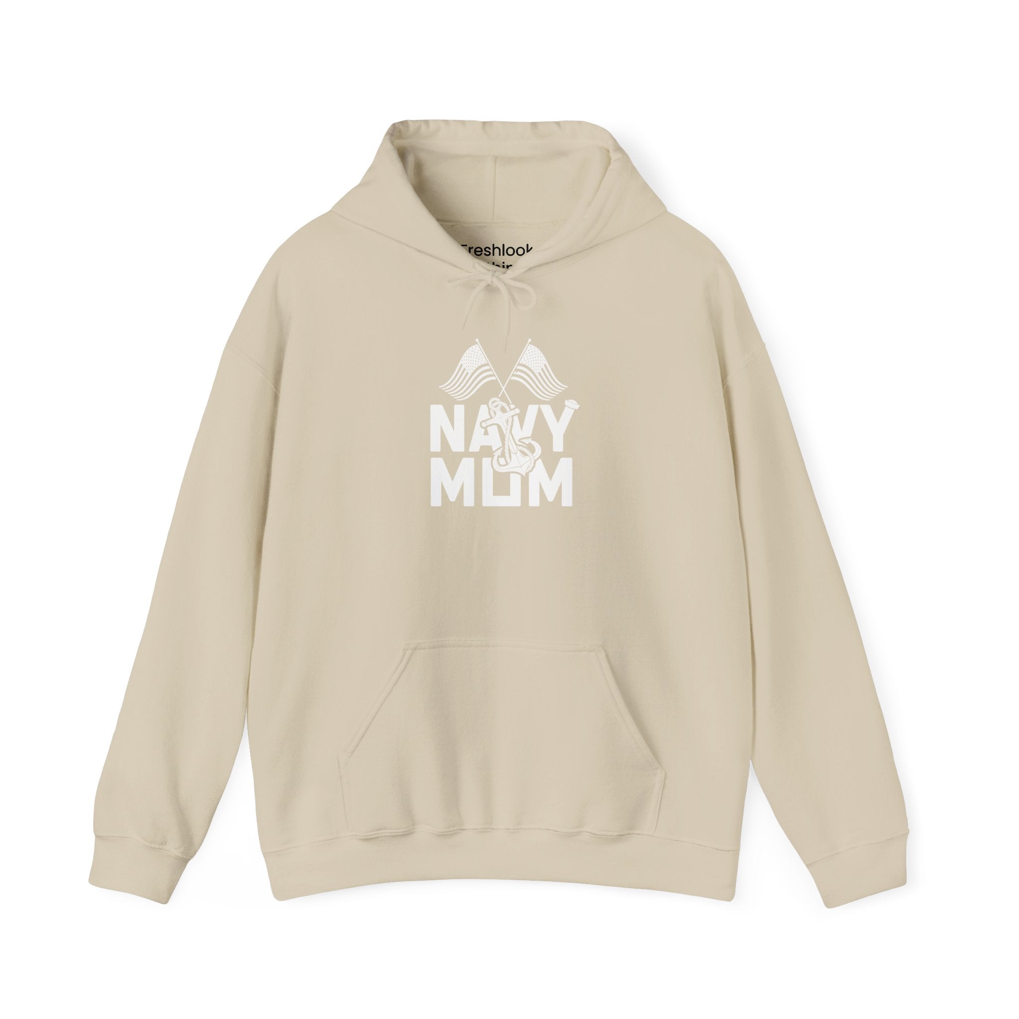 Mom's Hooded Sweatshirt – Navy Mom Design