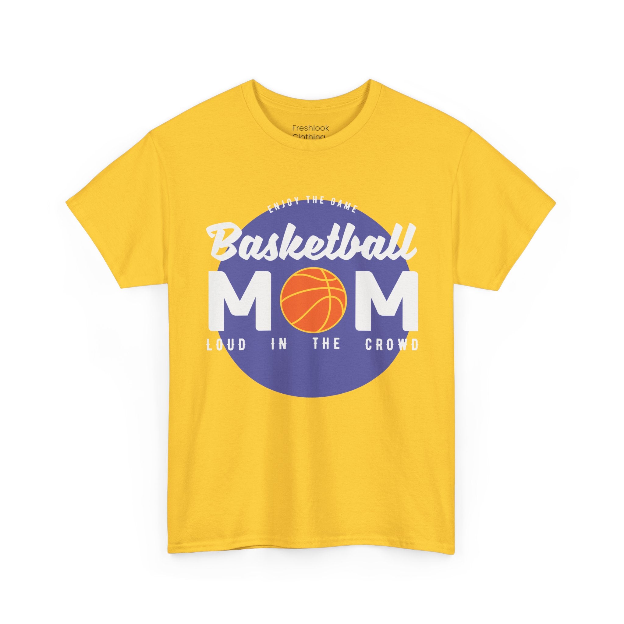 Mom T-Shirt - Basketball Mom Loud in the Crowd Design