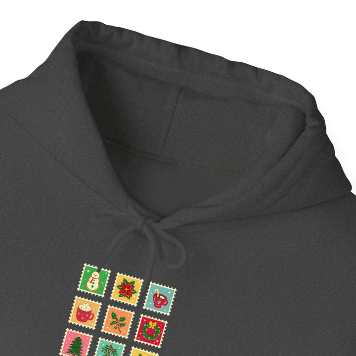 Christmas Cheer Hoodie — Festive Gift Icon Grid with "Christmas Every Day" Text