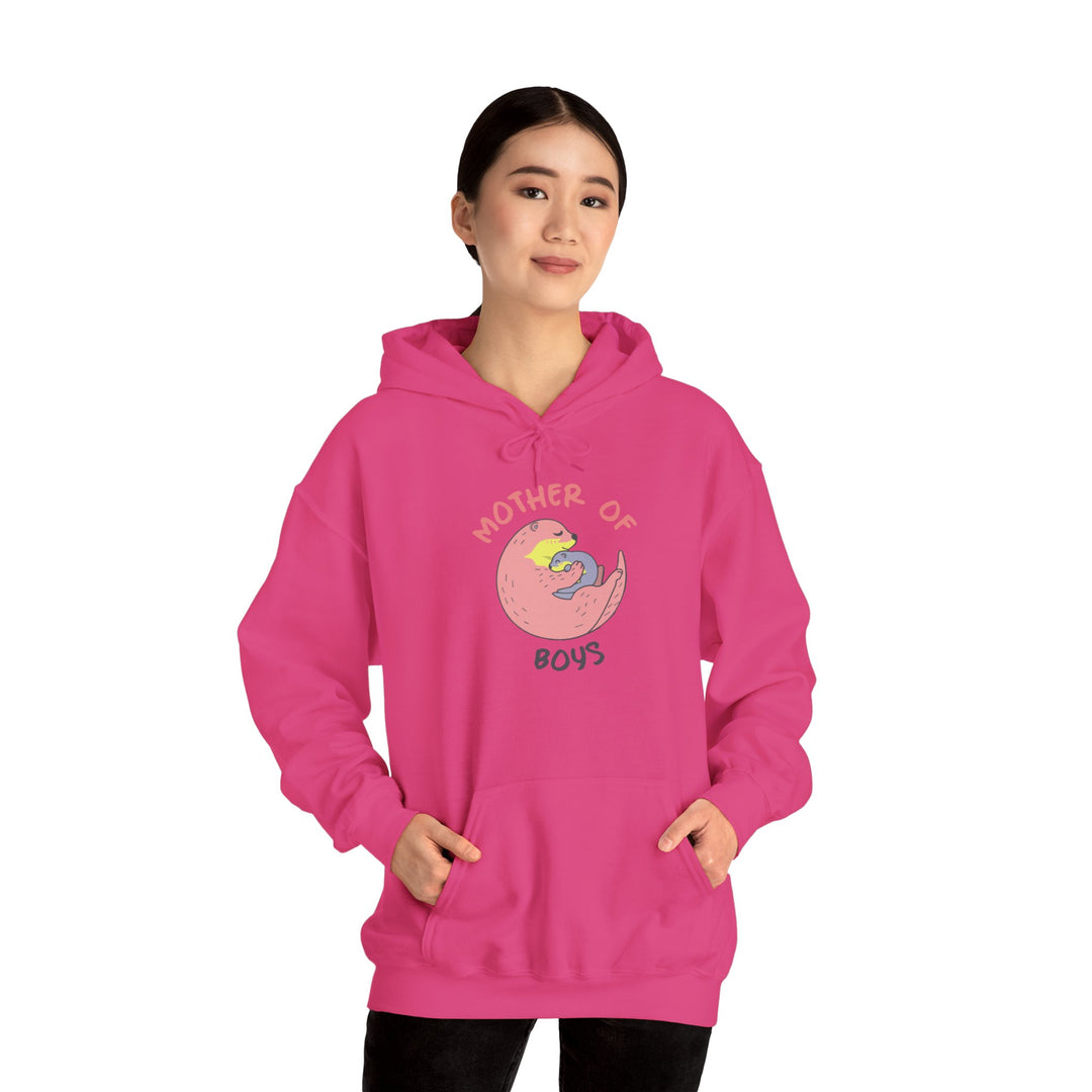 Mom's Unisex Hooded Sweatshirt – Mother of Boys Design