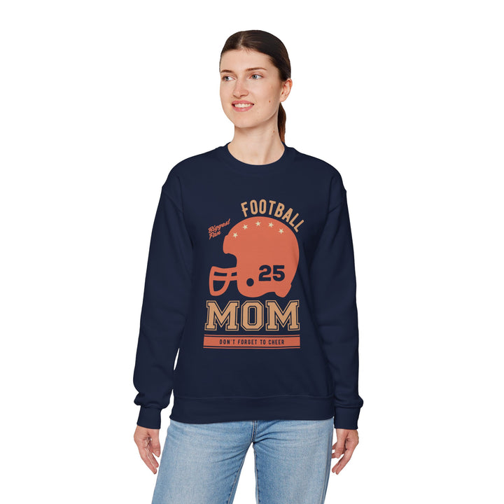 Mom's Sweatshirt - Biggest Football Fan Cheerful Design for Game Days