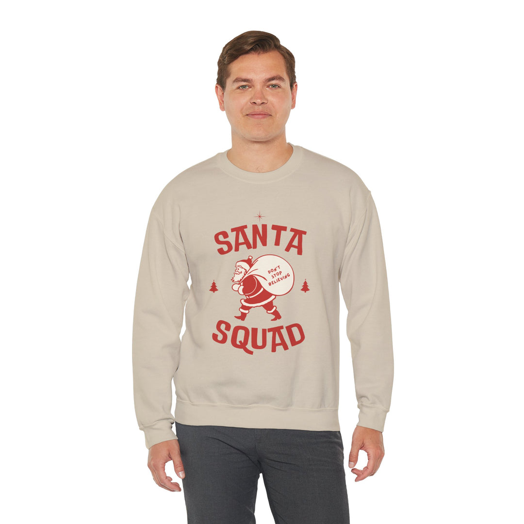 Santa Squad Sweatshirt — Retro Santa Holiday Crewneck