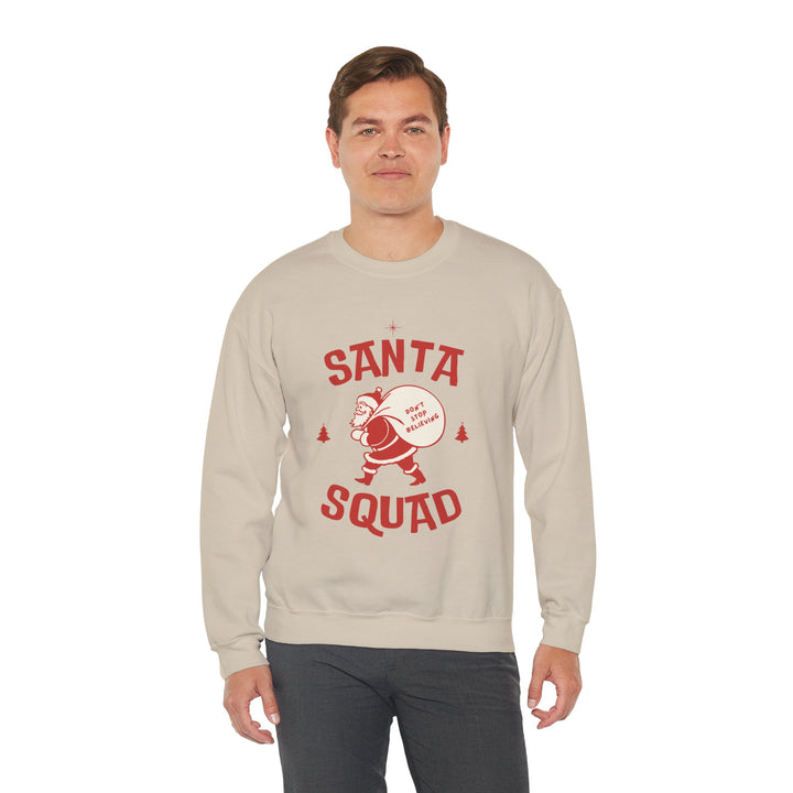Santa Squad Sweatshirt — Retro Santa Holiday Crewneck