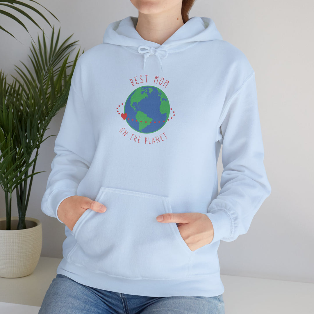 Mom's Hooded Sweatshirt – Best Mom on the Planet Design