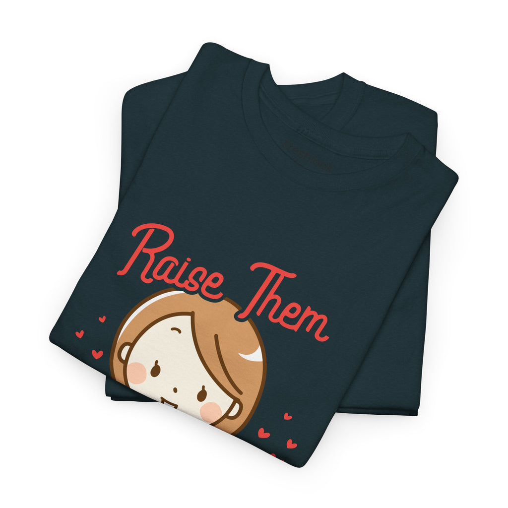 Mom T-Shirt – Raise Them Kind – Sweet Family Love Design