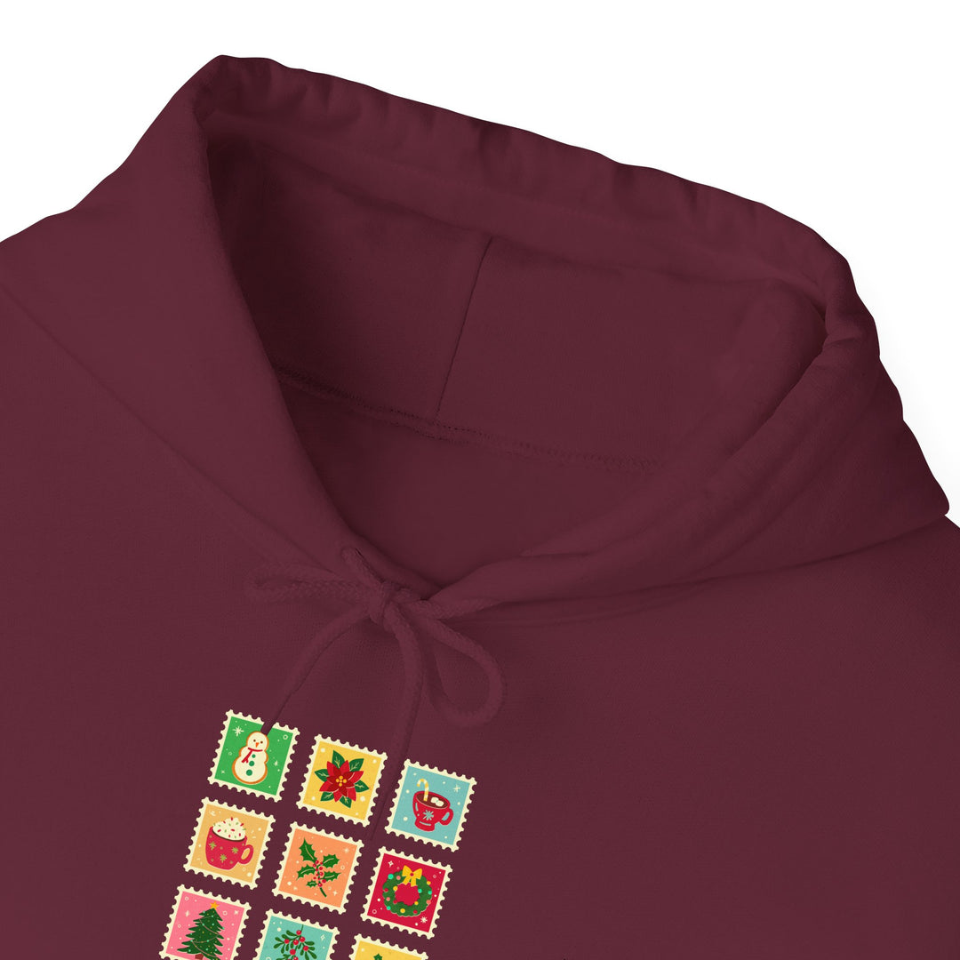 Christmas Cheer Hoodie — Festive Gift Icon Grid with "Christmas Every Day" Text