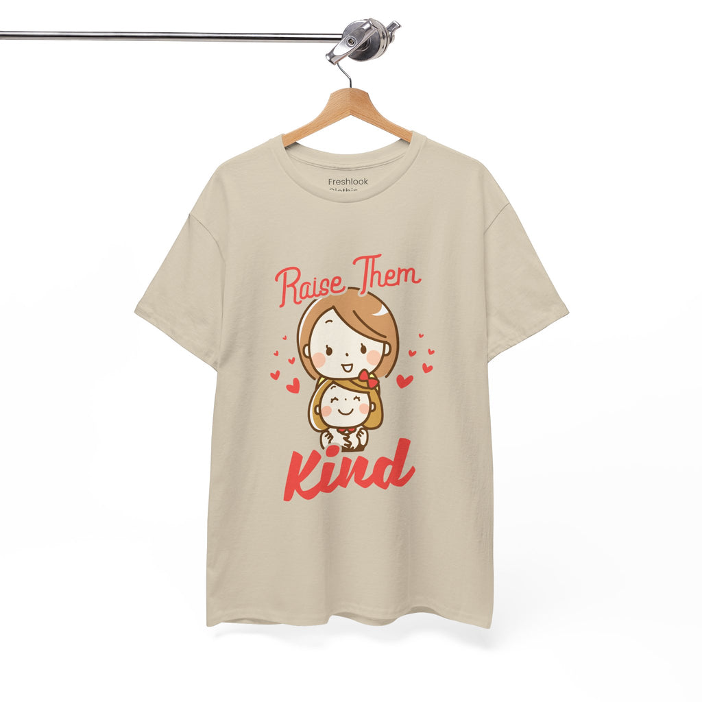 Mom T-Shirt – Raise Them Kind – Sweet Family Love Design