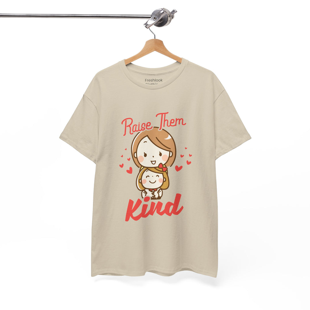 Mom’s T-shirt – Raise Them Kind - Sweet Family Love T-shirt Design