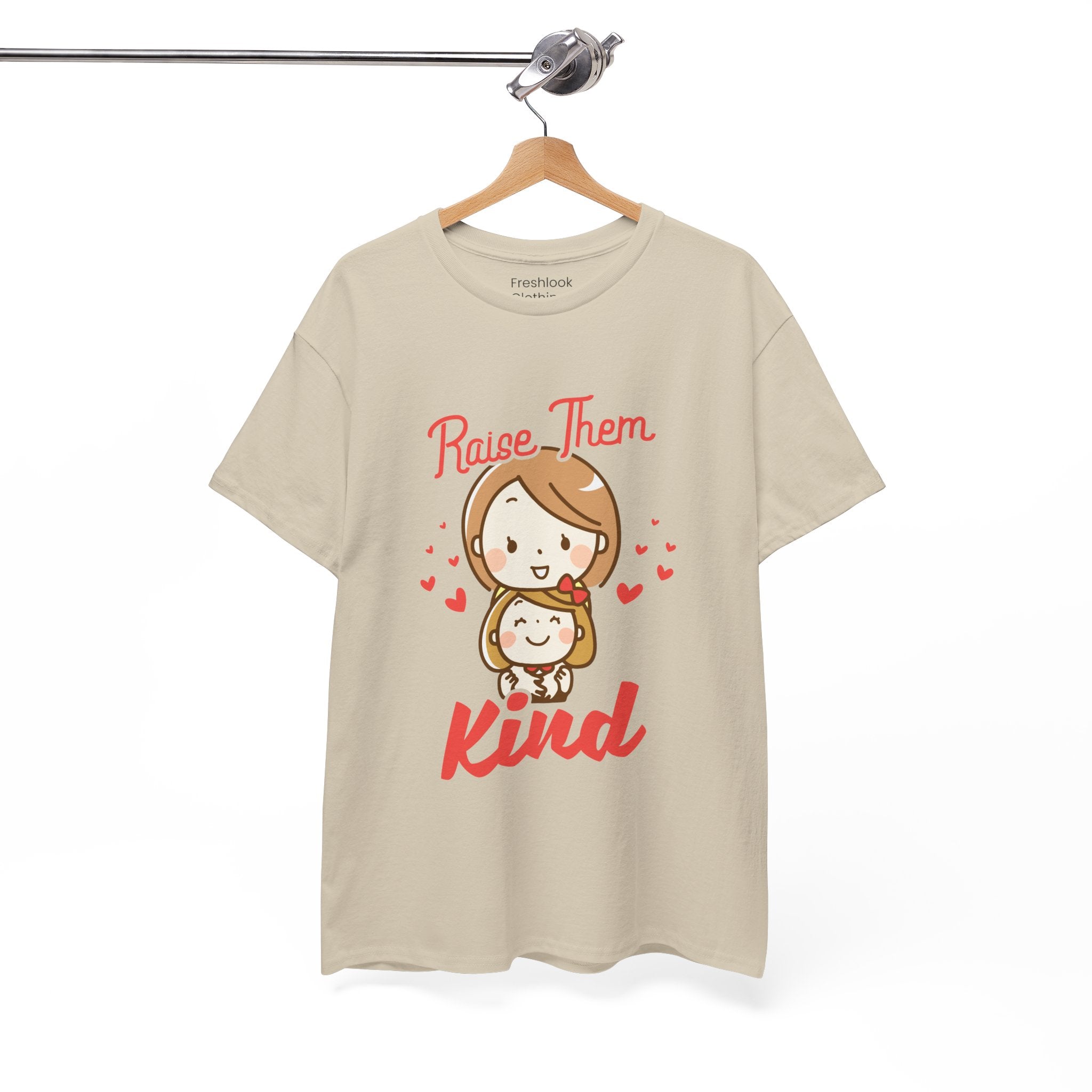 Mom T-Shirt – Raise Them Kind – Sweet Family Love Design