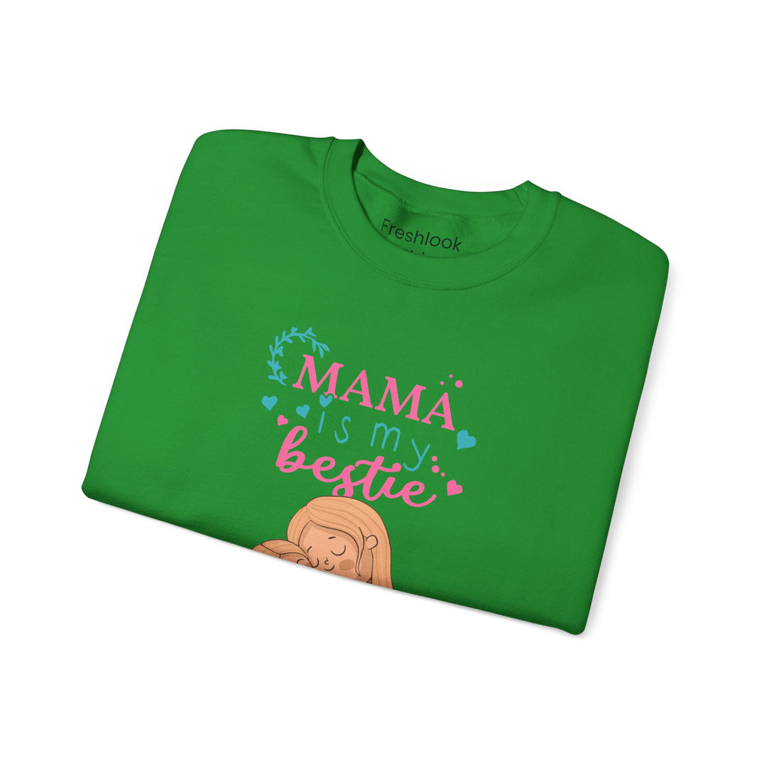 Mom's Sweatshirt - Mama Is My Bestie Design