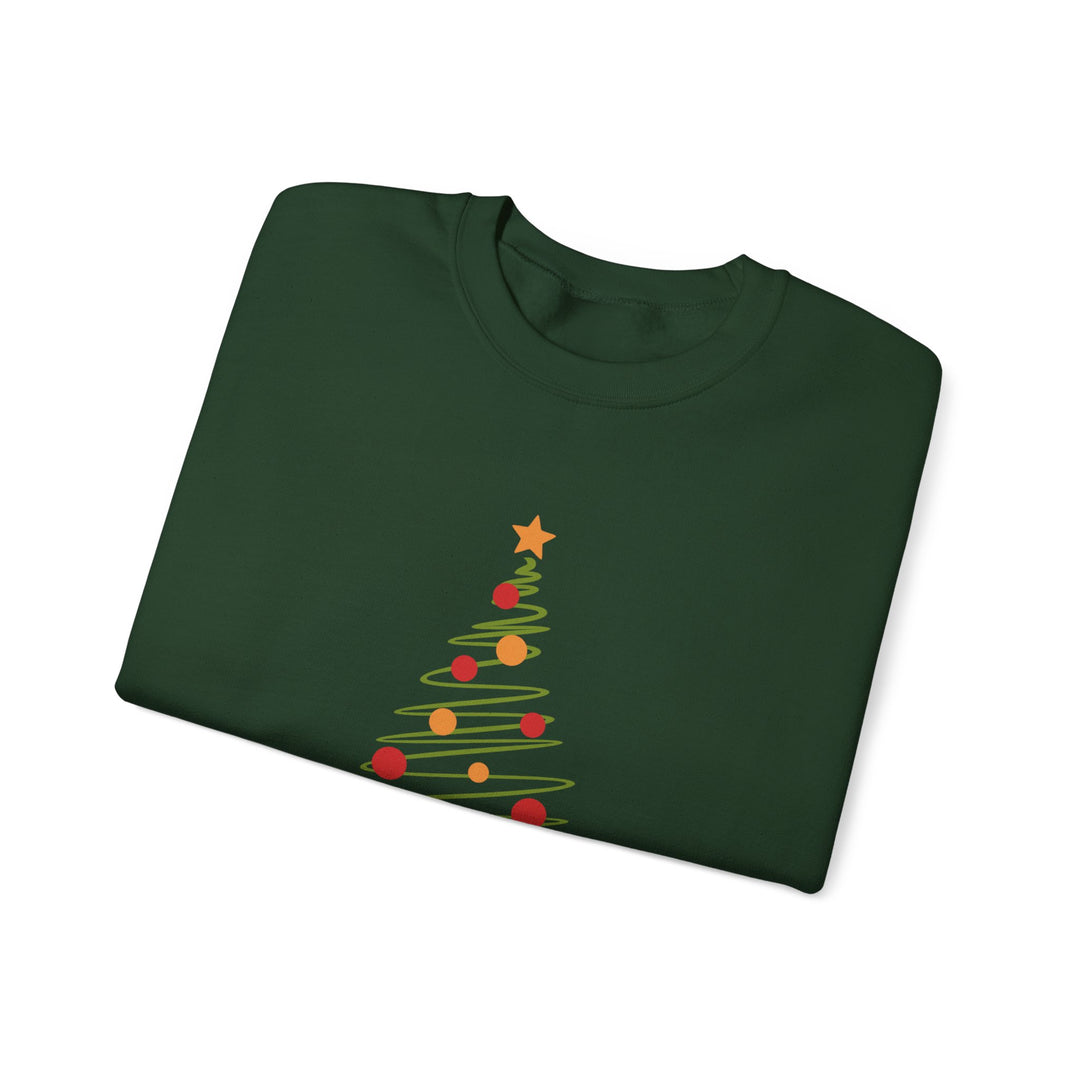 Christmas Tree Crewneck Sweatshirt – "Merry Christmas 2025" Holiday Sweater