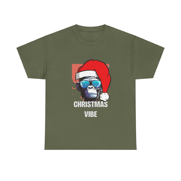 Christmas Vibe Gorilla Unisex Tee, Fun Christmas t-shirt