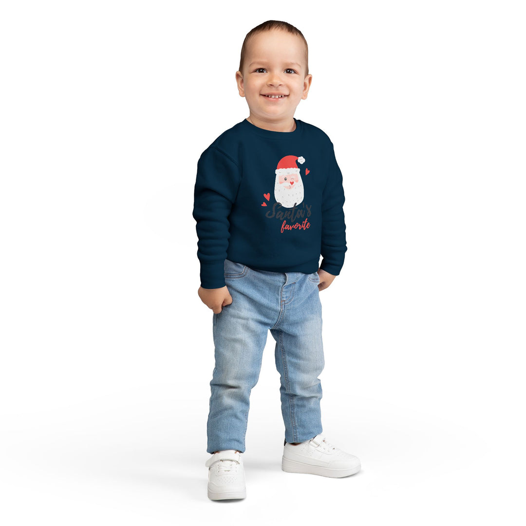 Toddler Sweatshirt — "Santa's Favorite" Cute Kids Christmas Pullover