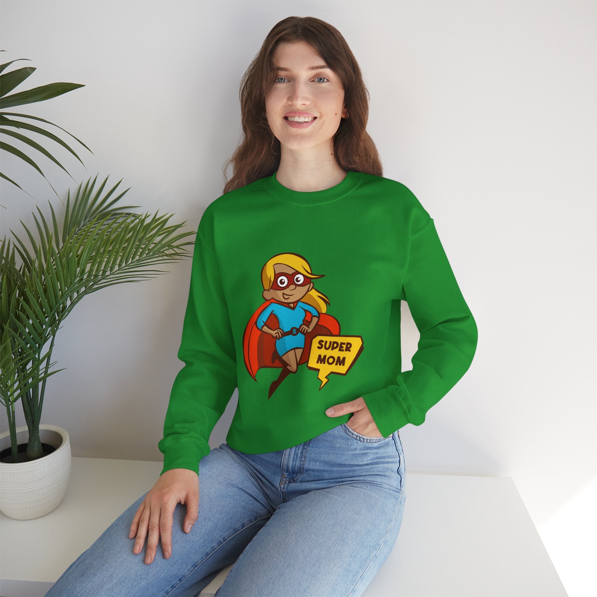 Mom Sweatshirt - Super Mom Design