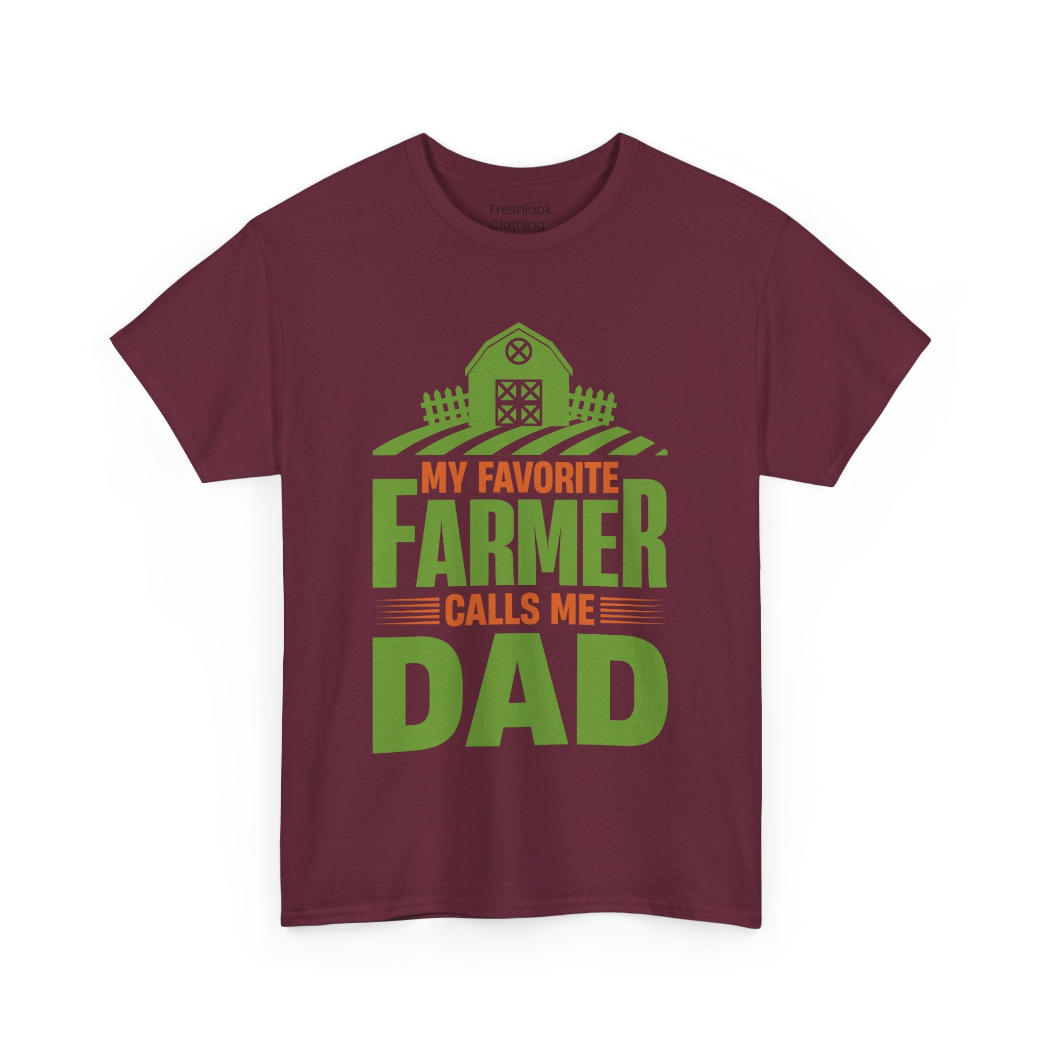Dad's T-Shirt - My Favorite Farmer Calls Me Dad Design