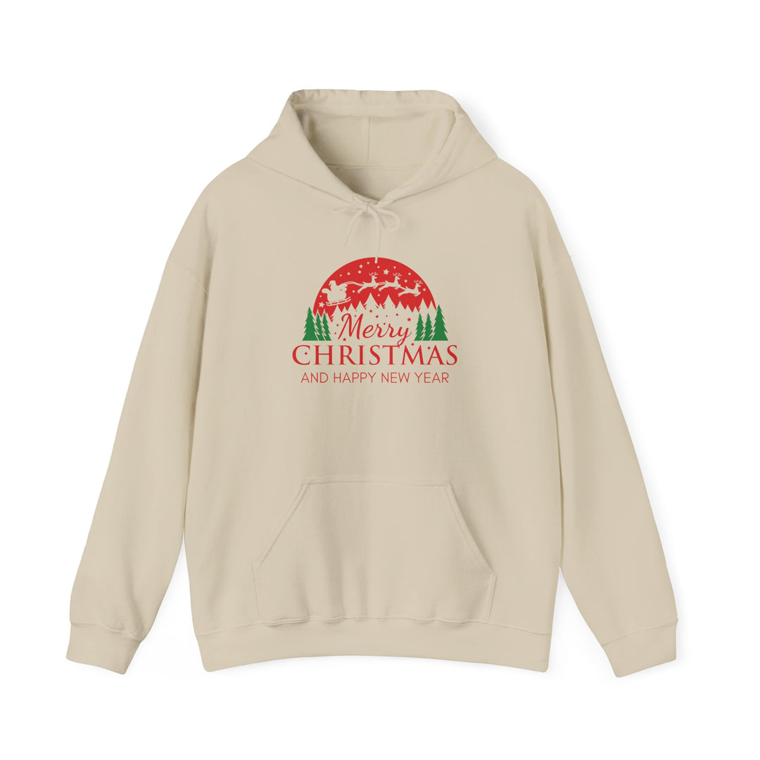 Merry Christmas Hoodie - Festive Red & Green Holiday Sweatshirt