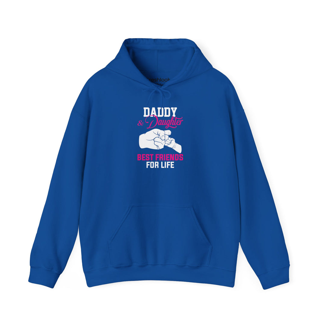 Dad’s Hooded Sweatshirt – Daddy & Daughter Best Friends Forever Design