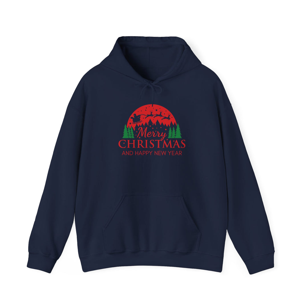 Merry Christmas Hoodie - Festive Red & Green Holiday Sweatshirt