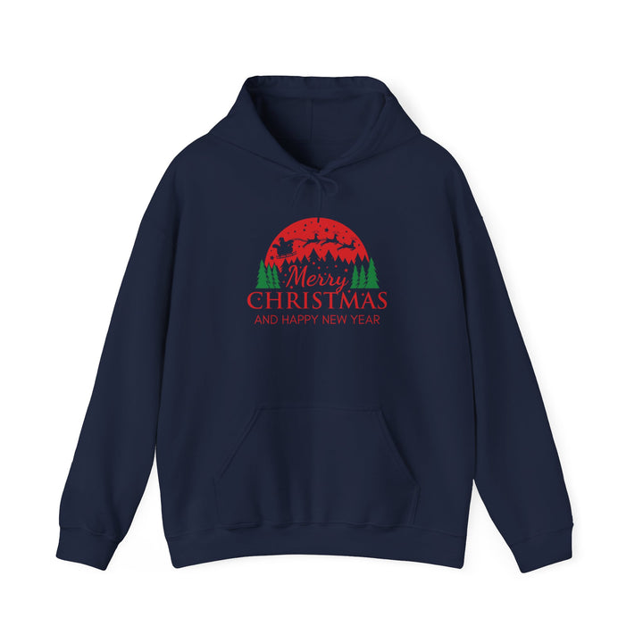 Merry Christmas Hoodie - Festive Red & Green Holiday Sweatshirt