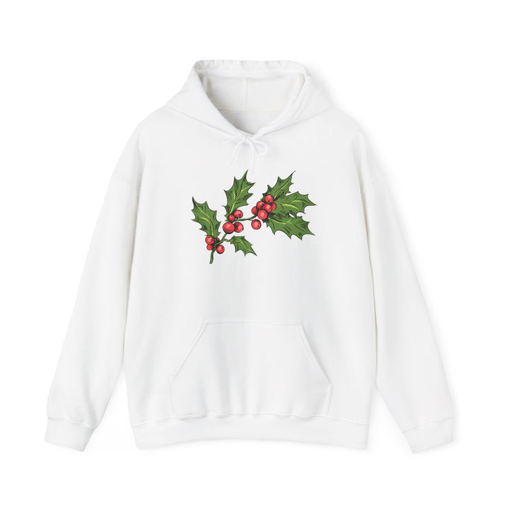 Festive Holly Unisex Hooded Sweatshirt