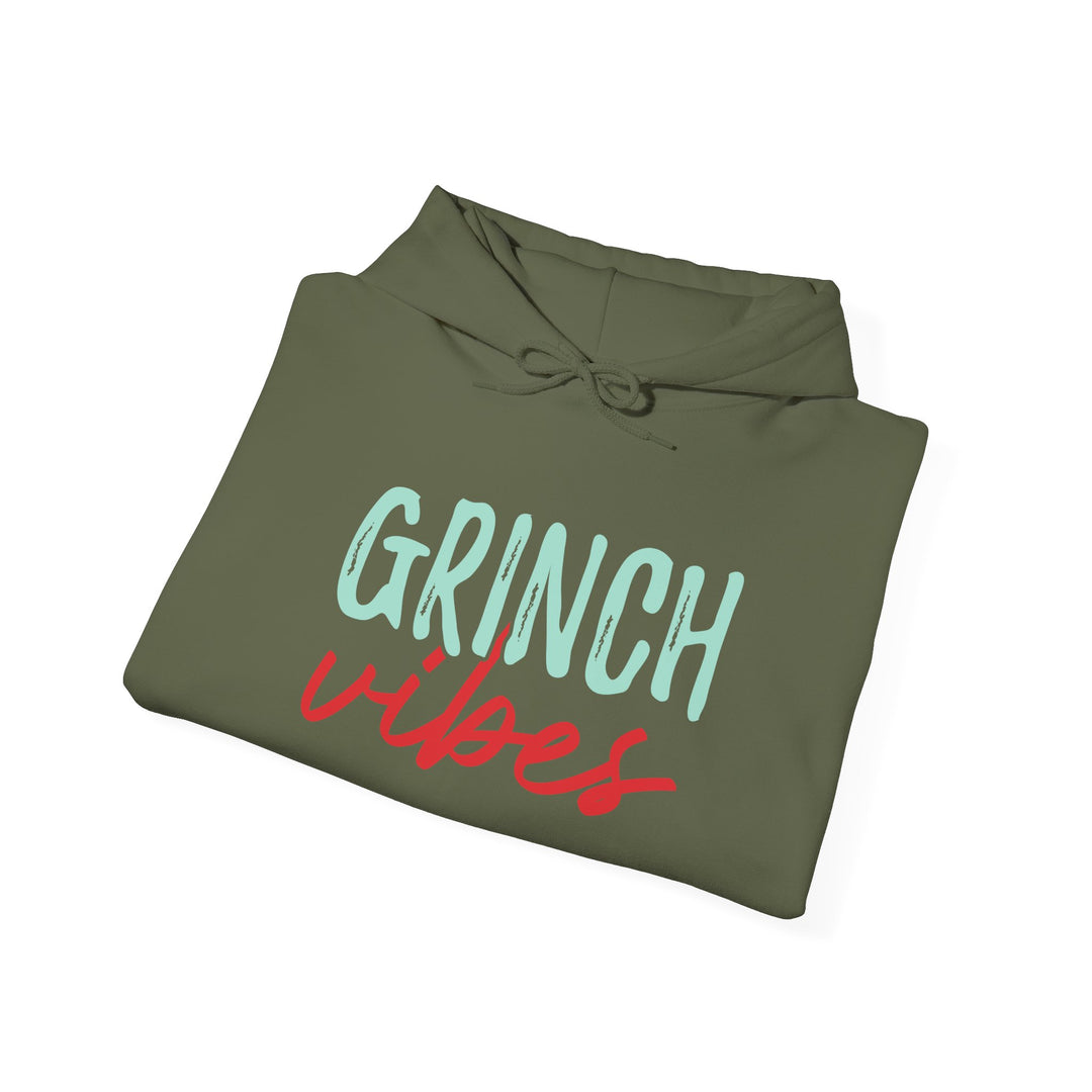 Grinch Vibes Unisex Hoodie - Cozy Holiday Sweatshirt for Christmas Spirit