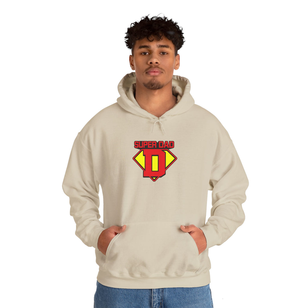 Dad’s Hooded Sweatshirt – Super Dad Design