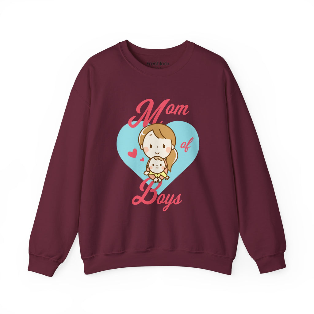 Mom Sweatshirt - Mom of Boys Design