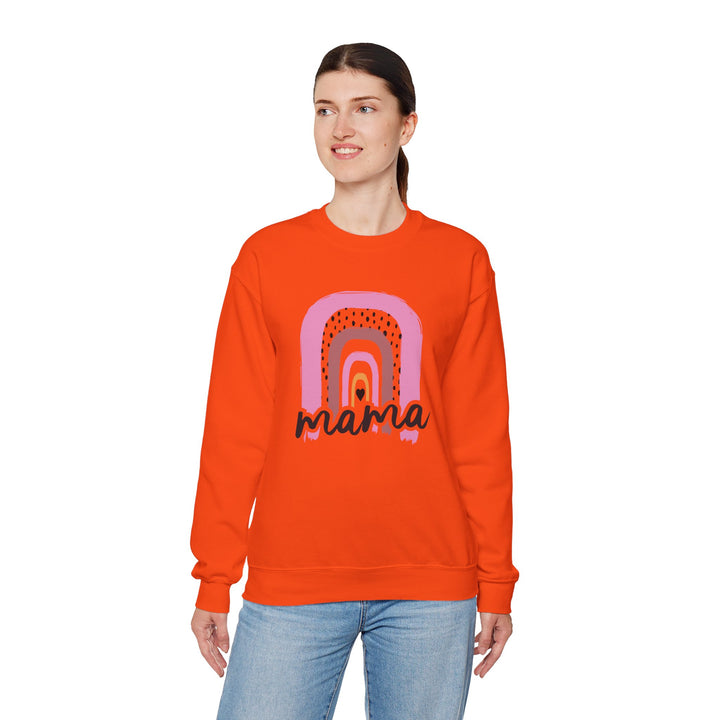 Mom's Sweatshirt - Mama Rainbow Design