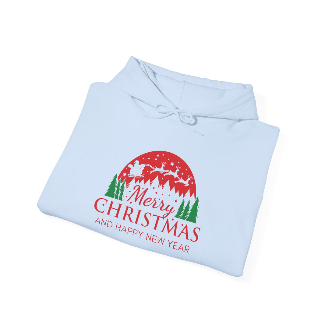 Merry Christmas Hoodie - Festive Red & Green Holiday Sweatshirt