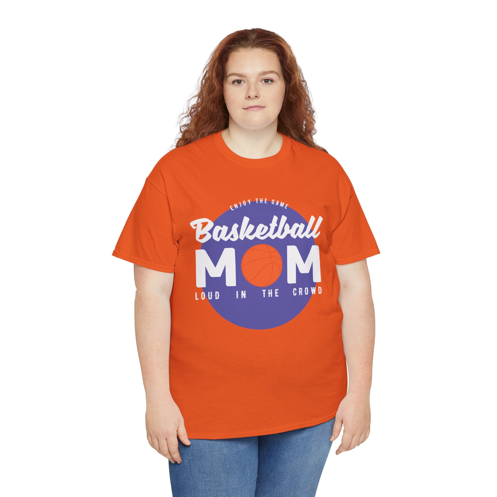 Mom T-Shirt - Basketball Mom Loud in the Crowd Design