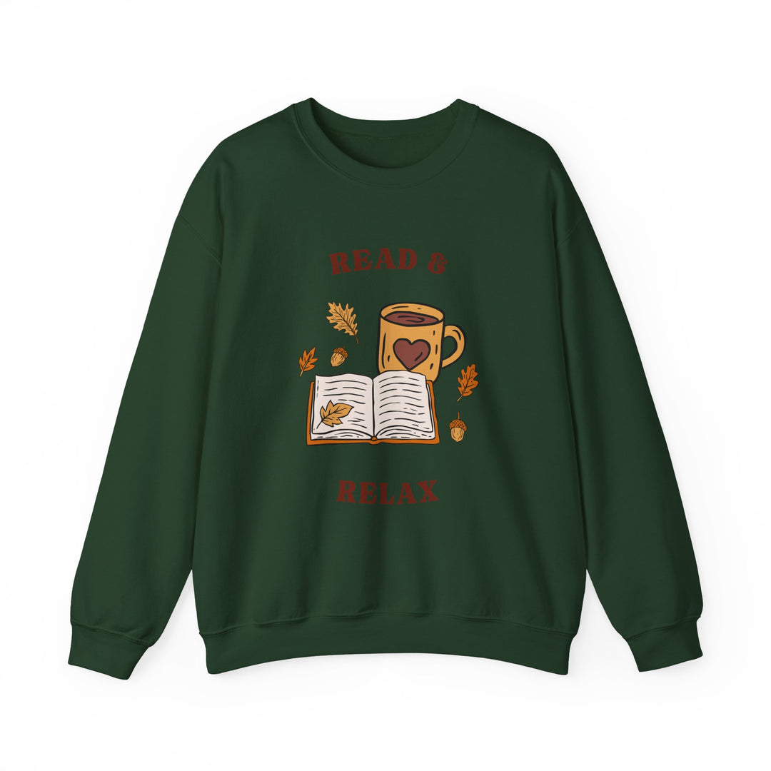 Read & Relax Sweatshirt — Cozy Book Lover Crewneck