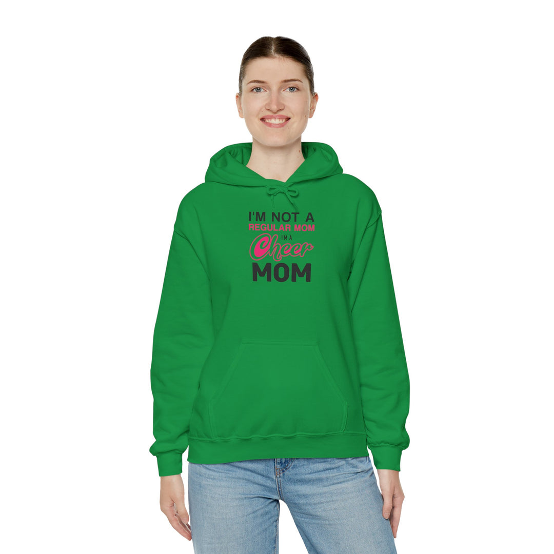 Mom's Unisex Hooded Sweatshirt - I'm Not a Regular Mom Design - Cheer Mom Hoodie