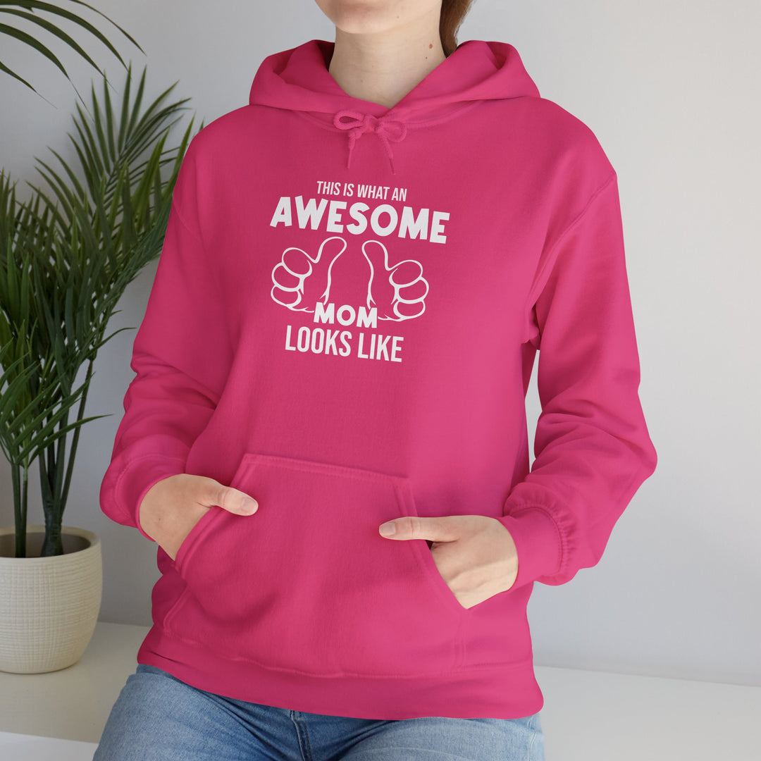 Mom's Unisex Hooded Sweatshirt  - Awesome Mom - Comfortable Awesome Mom Hoodie for Family Time