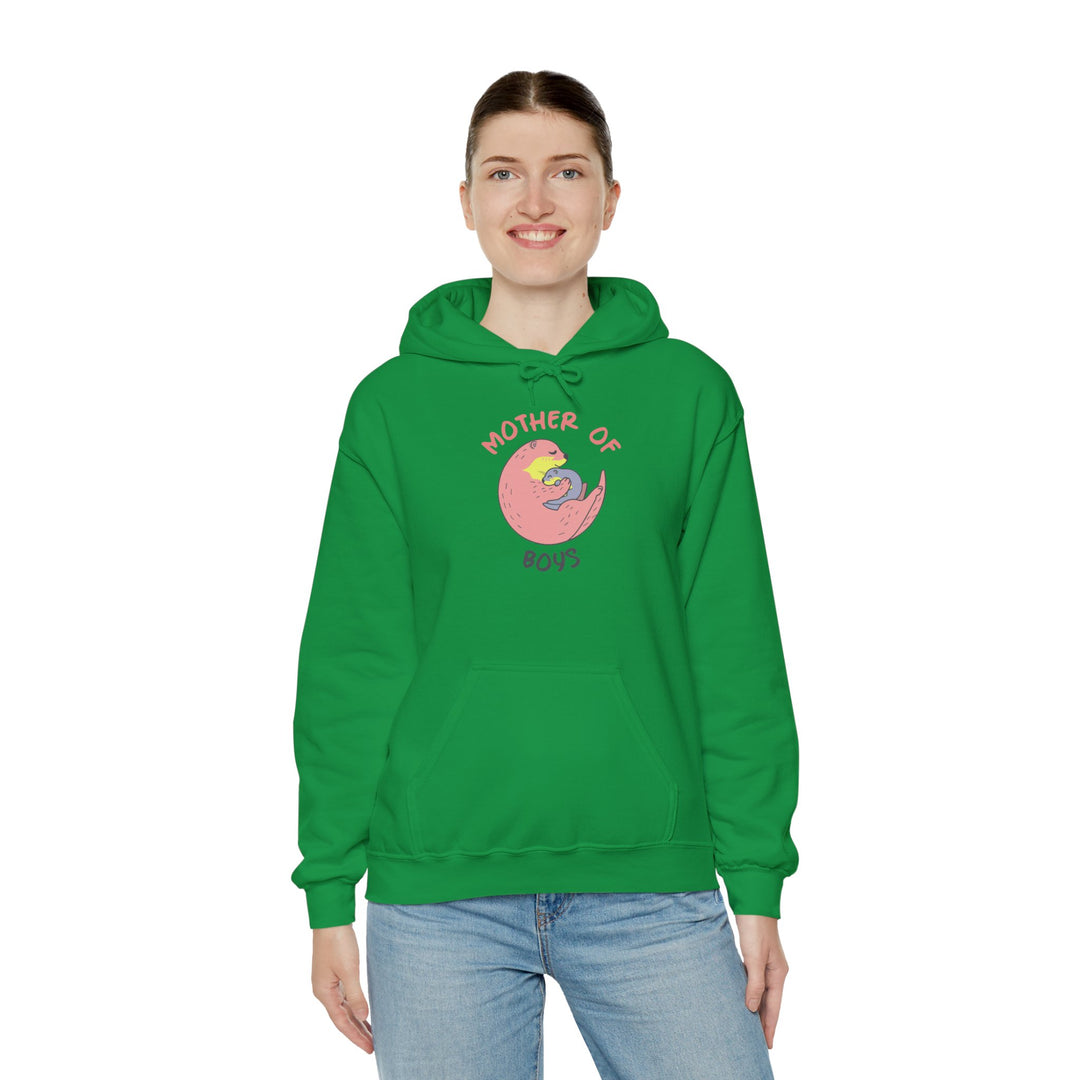 Mom's Unisex Hooded Sweatshirt – Mother of Boys Design