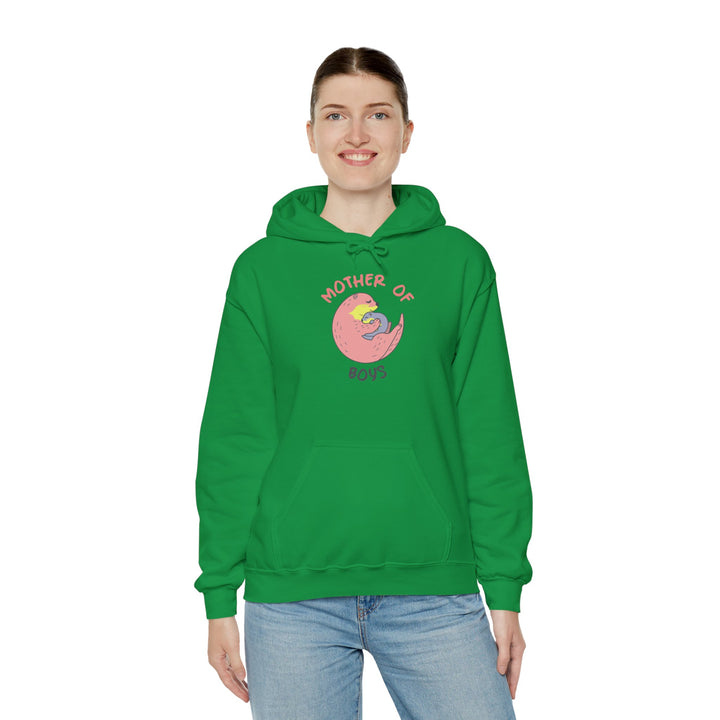 Mom's Unisex Hooded Sweatshirt – Mother of Boys Design