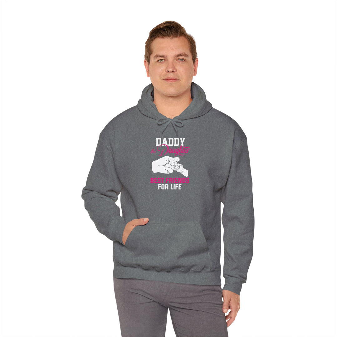 Dad’s Hooded Sweatshirt – Daddy & Daughter Best Friends Forever Design