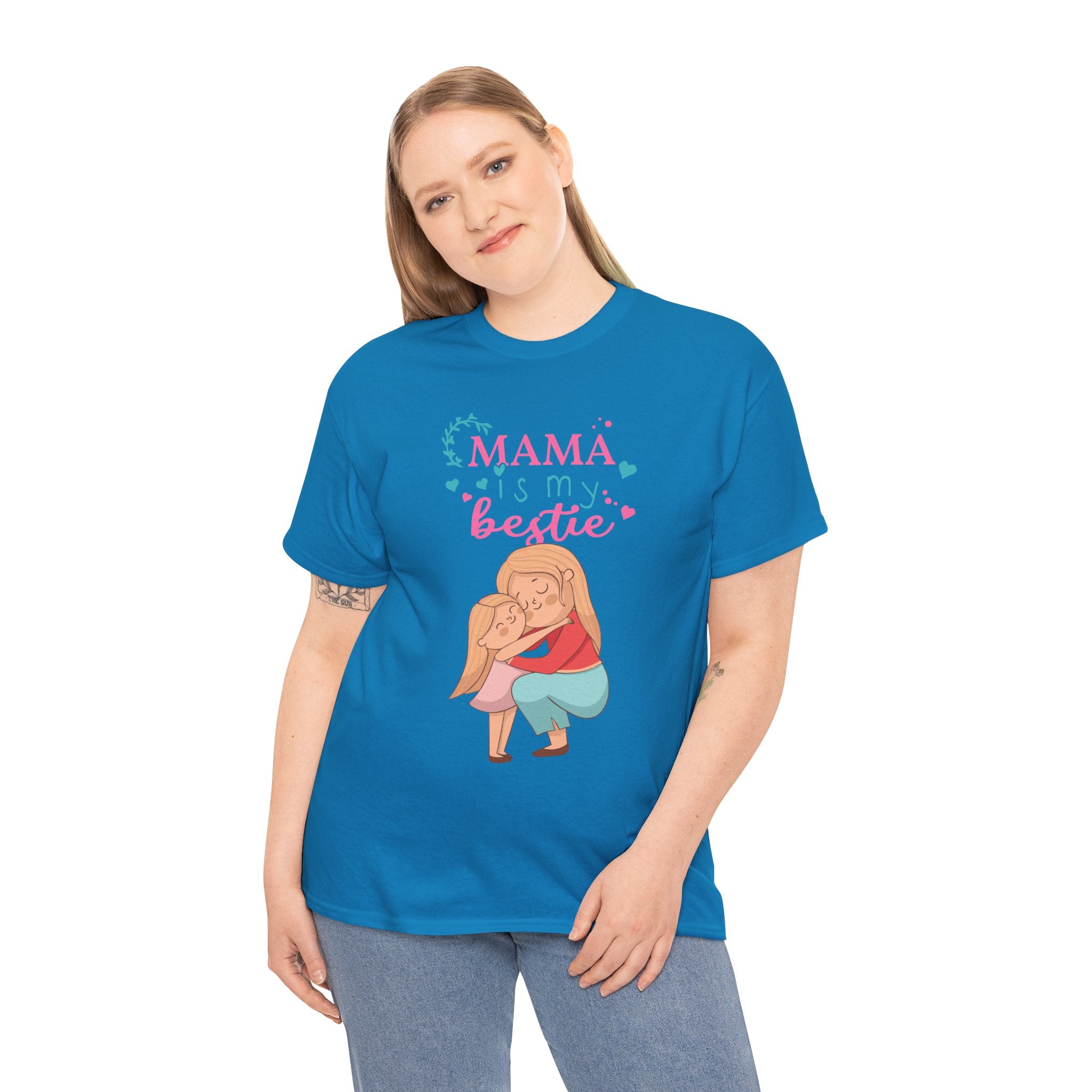 Mom T-Shirt - Mama Is My Bestie Design