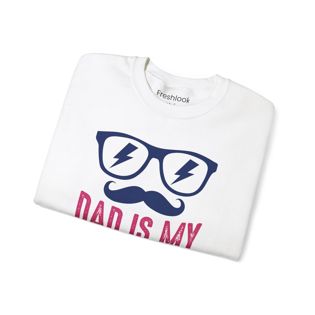 Dad’s Sweatshirt – Dad Is My Superhero Design