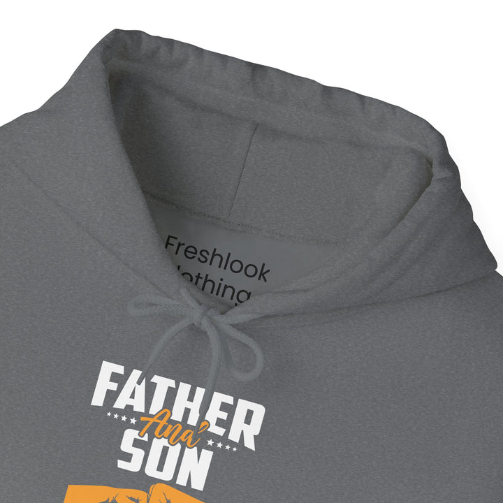 Dad’s Hooded Sweatshirt – Father and Son Not Always Eye to Eye But Always Heart to Heart Design