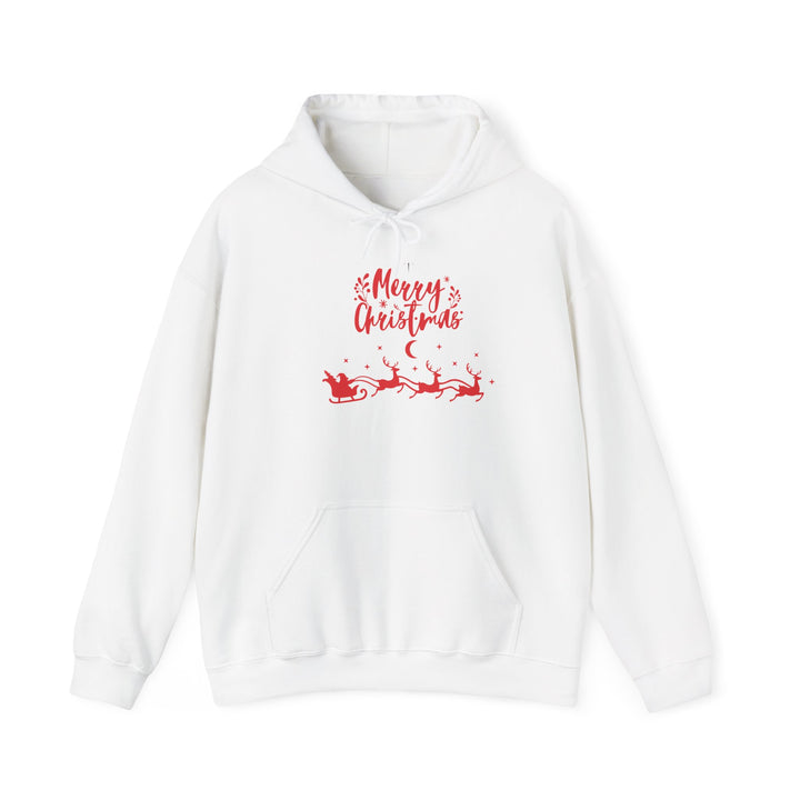 Merry Christmas Unisex Hooded Sweatshirt, Holiday Sweatshirt