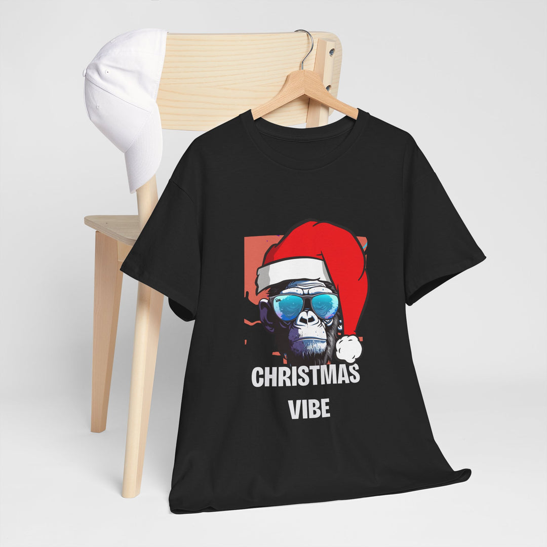 Christmas Vibe Gorilla Unisex Tee, Fun Christmas t-shirt