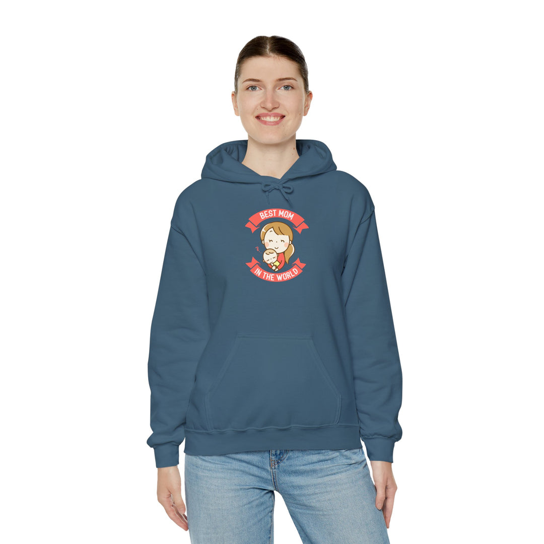 Mom's Hooded Sweatshirt – Best Mom in the World Design