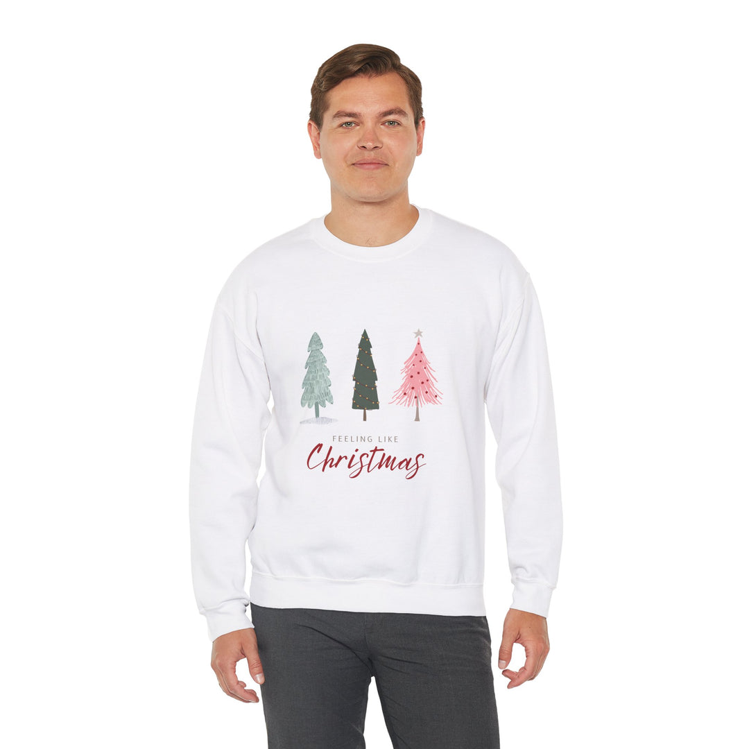 Feeling Like Christmas Crewneck Sweatshirt - Unisex Holiday Sweatshirt