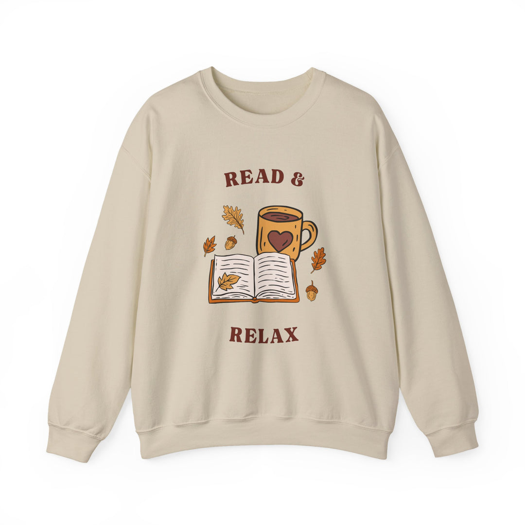 Read & Relax Sweatshirt — Cozy Book Lover Crewneck